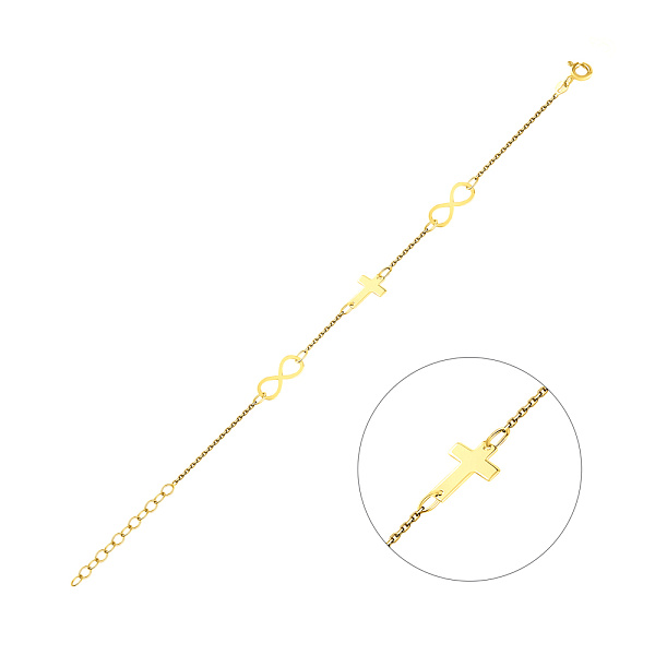 Браслет из желтого золота без камней (арт. 326472ж) – изображение 1