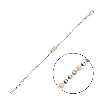 Срібний браслет для дітей з емаллю (арт. 7509/3622еор)