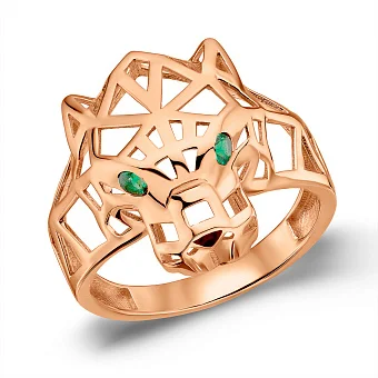 Золота каблучка Пантера (арт. 156674з)