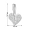 Золотая подвеска Сердечко с фианитами (арт. 421881б) – изображение 3