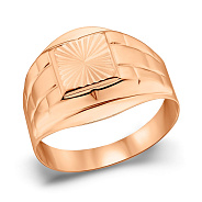 Золотий печатка з алмазною насічкою (арт. 180550)