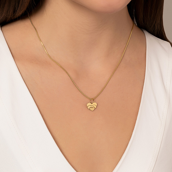 Золота підвіска Francelli Сердечко (арт. 424946ж) – зображення 2