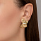 Серьги Francelli из желтого золота (арт. 111420жм) – изображение 2