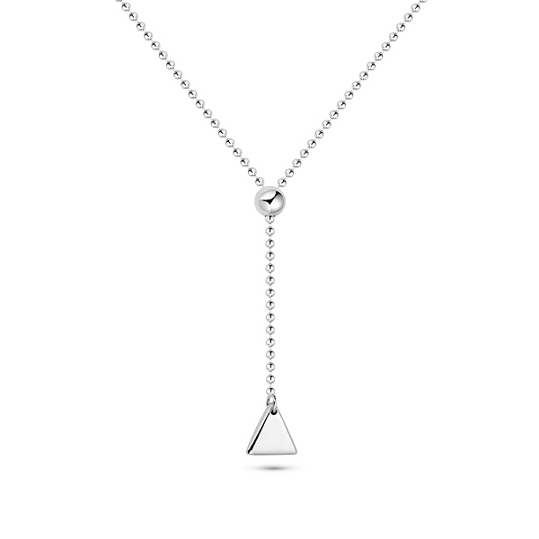 Колье Fly из белого золота с длинной подвеской (арт. 352375/1б) – изображение 1