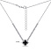 Серебряное колье с ониксом и фианитами (арт. 7507/2108/10о) – изображение 3