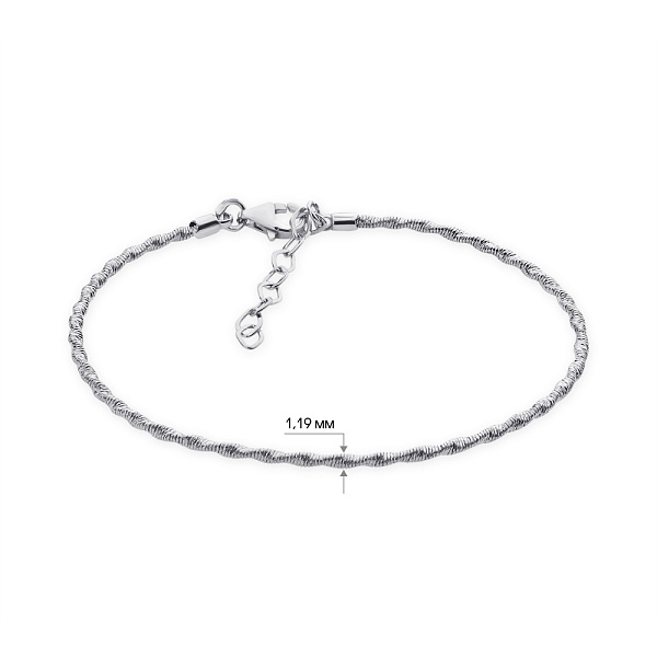 Браслет из серебра без вставок (арт. 7509/3093) – изображение 2