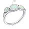 Серебряное кольцо с опалом (арт. 7501/6694Поб) – изображение 2