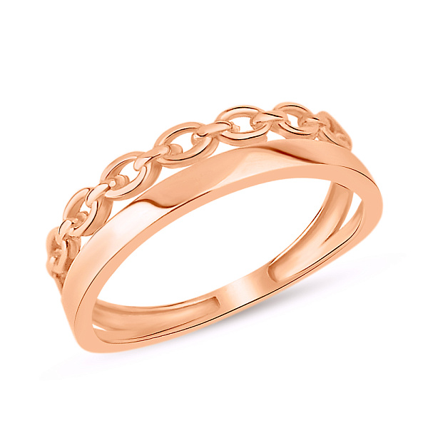 Золота каблучка "Ланки" без каменів (арт. 155787) – зображення 1