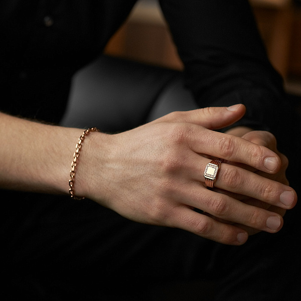 Золотий перстень без каміння (арт. 170007) – зображення 2