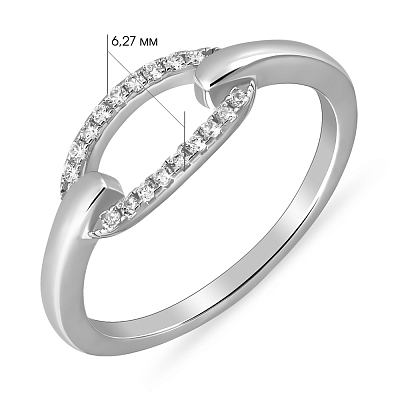 Серебряное кольцо с фианитами (арт. 7501/4843)