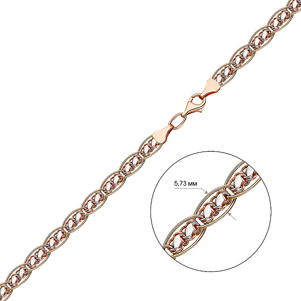 Золотий ланцюжок плетіння Нонна фантазійна (арт. 3011512р) – зображення 2