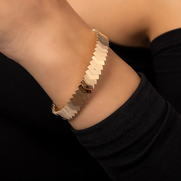 Золотий браслет Francelli в жовтому кольорі металу (арт. 326111ж) – зображення 5