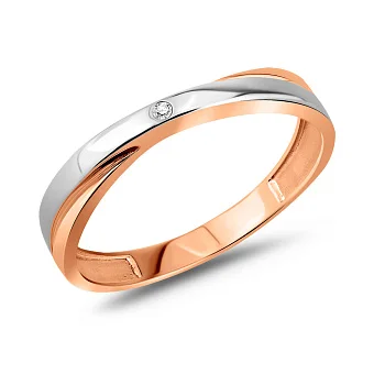 Золотое кольцо с бриллиантом (арт. К011103)