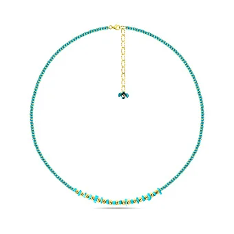 Золоте кольє Francelli з оніксом (арт. 352363жог)