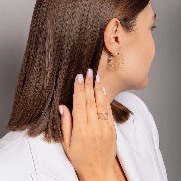 Кольцо из красного золота (арт. 141313) – изображение 4