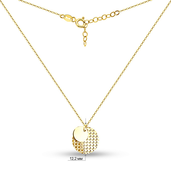 Кольє Монета з жовтого золота (арт. 352813ж) – зображення 5