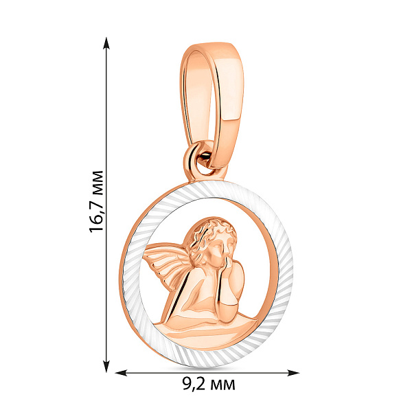 Золотая подвеска Ангел (арт. 440387) – изображение 3