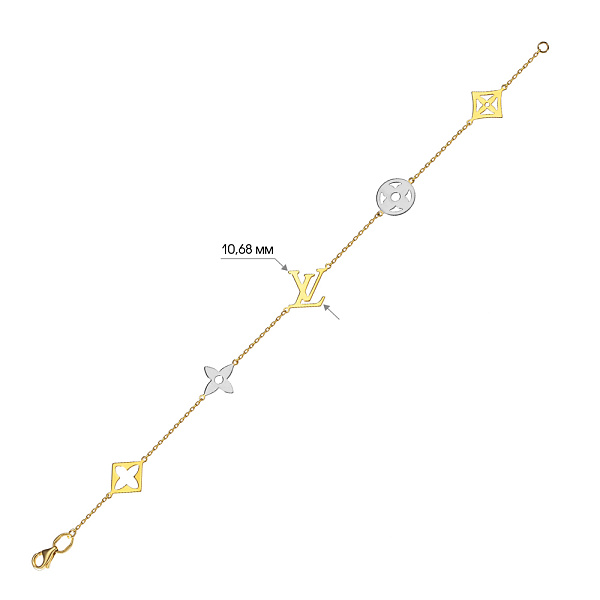 Браслет из желтого и белого золота (арт. 322241ж) – изображение 2