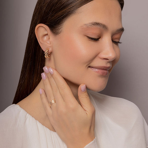 Кольцо из красного золота без камней (арт. 156782) – изображение 4