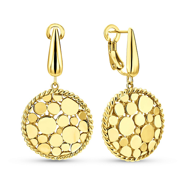 Сережки Francelli з жовтого золота (арт. 1091328ж) – зображення 1