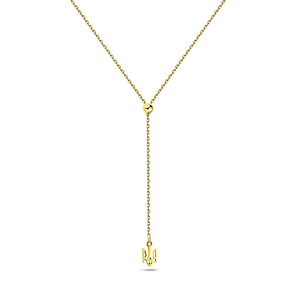 Колье Fly из желтого золота Герб Украины-Трезубец (арт. 360303ж) – изображение 1