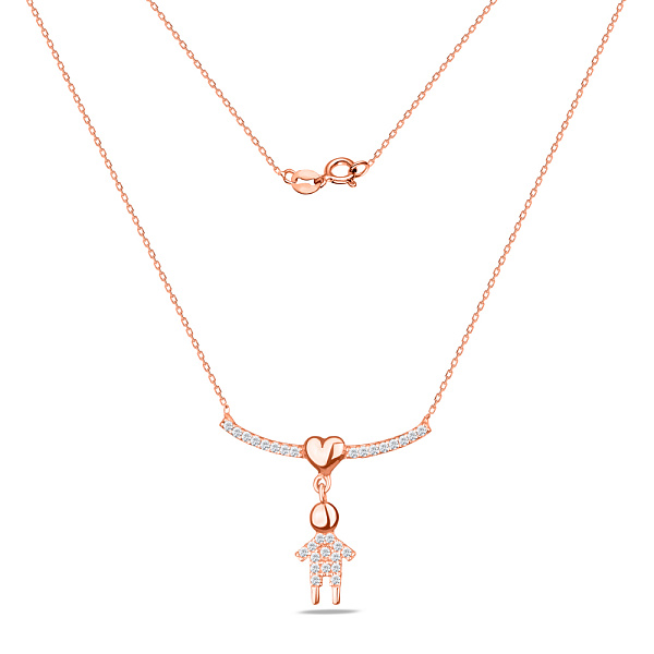 Золотое колье с фианитами (арт. 351167) – изображение 2