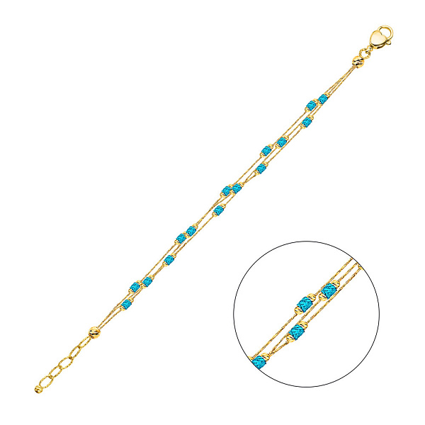 Браслет Francelli из желтого золота (арт. 326423жг) – изображение 1