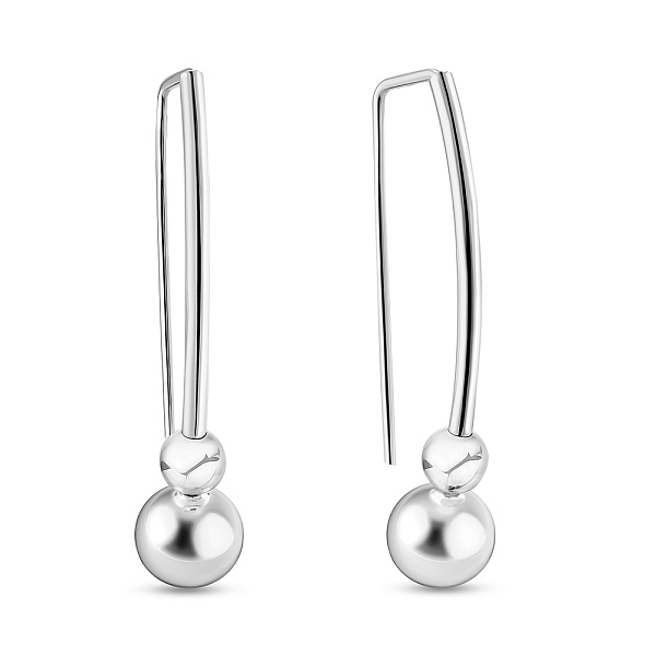 Золотые серьги Шар (арт. 100965/2б) – изображение 1