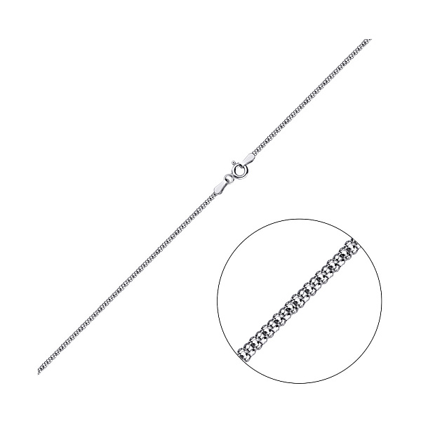 Серебряная цепочка плетения Попкорн (арт. 0300602) – изображение 1