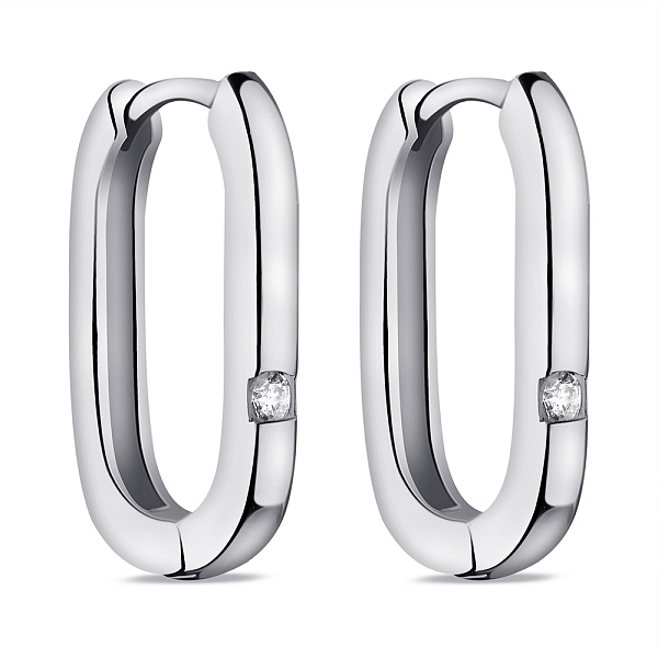 Серьги из серебра с фианитами (арт. 7502/9768/15) – изображение 1