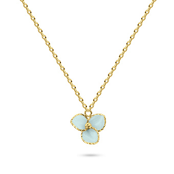 Фото Колье из желтого золота Francelli с керамикой (арт. 352368жкмг)