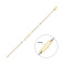 Золотой браслет "Звенья" в желтом и белом цвете металла (арт. 325446жб) – изображение 4