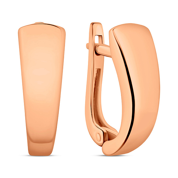 Золотые серьги без камней (арт. 110459) – изображение 1