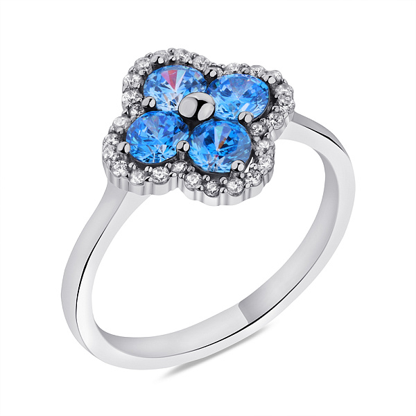 Серебряное кольцо с голубым альпинитом (арт. 7501/6270аг) – изображение 1