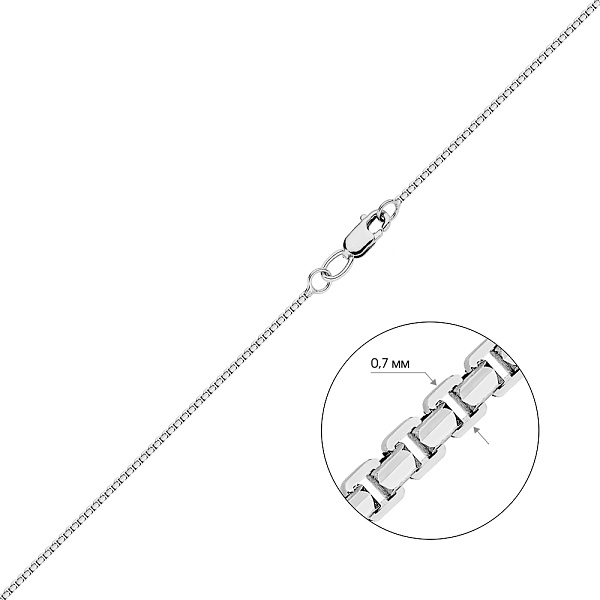 Цепочка из белого золота плетения Якорное фантазийное (арт. ц306204бс) – изображение 2