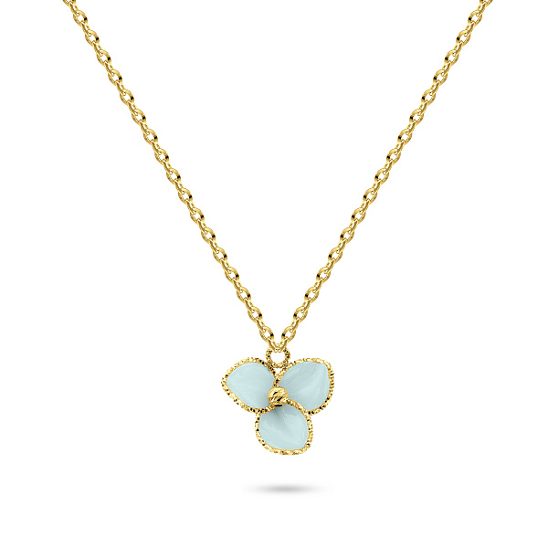 Колье из желтого золота Francelli с керамикой (арт. 352368жкмг) – изображение 1