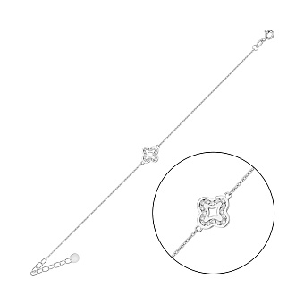 Золотий браслет з діамантами (арт. Б011578015б)