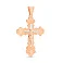Золотой крестик с распятием и родированием (арт. 525501р) – изображение 1