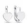 Детские серебряные серьги «Сердечки» с эмалью (арт. 7502/3175еб) – изображение 1