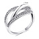 Серебряное кольцо с фианитами (арт. 7501/6299) – изображение 2