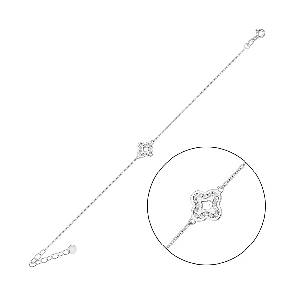 Золотий браслет з діамантами (арт. Б011578015б) – зображення 1