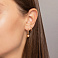 Сережки Шарики из красного золота (арт. 1101031) – изображение 2