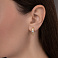 Сережки из желтого золота с фианитами (арт. 111036ж) – изображение 2