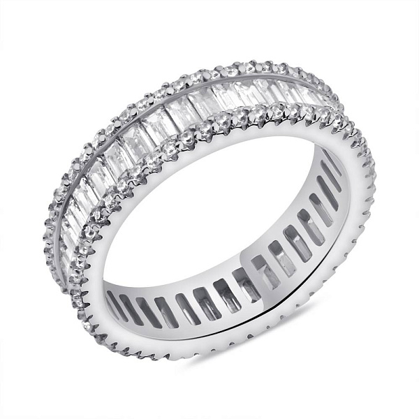 Срібна каблучка з фіанітами (арт. 7501/6779) – зображення 1