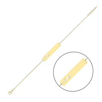 Браслет из желтого золота «Бесконечность» (арт. 324032ж)