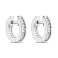 Серьги-кольца из серебра с фианитами (арт. 7502/3148/15) – изображение 1