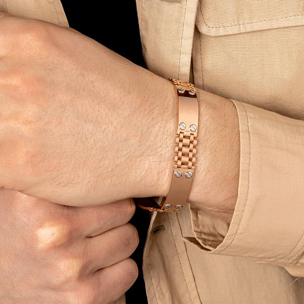 Браслет з червоного і білого золота (арт. 3261202кб) – зображення 2