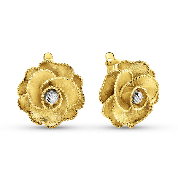 Золотые серьги Francelli (арт. 111276ж) – изображение 1