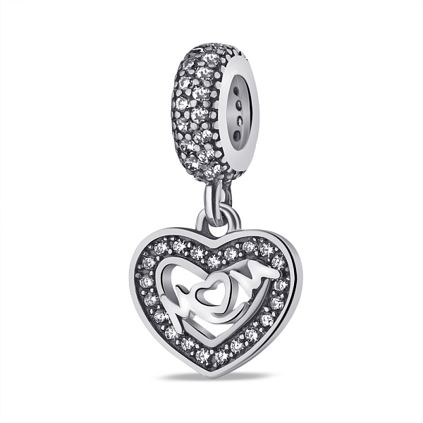 Серебряный шарм с фианитами (арт. 7903/4151) – изображение 1