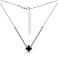 Серебряное колье с ониксом и фианитами (арт. 7507/2108/10о) – изображение 2